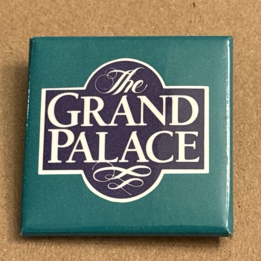 The Grand Palace Theater Branson Missouri Vintage Pinback Button Pin Square